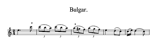 [Thumbnail: 45. Bulgar. [A minor]]