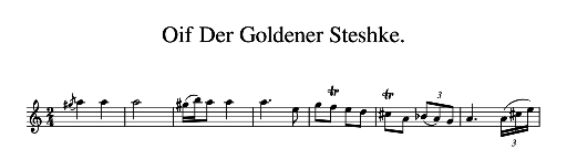 [Thumbnail: 55. Oif Der Goldener Steshke. [D dorian]]