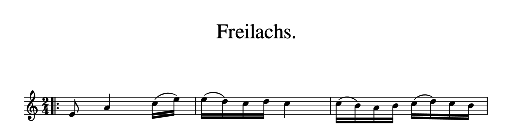 [Thumbnail: 33. Freilachs. [A minor]]
